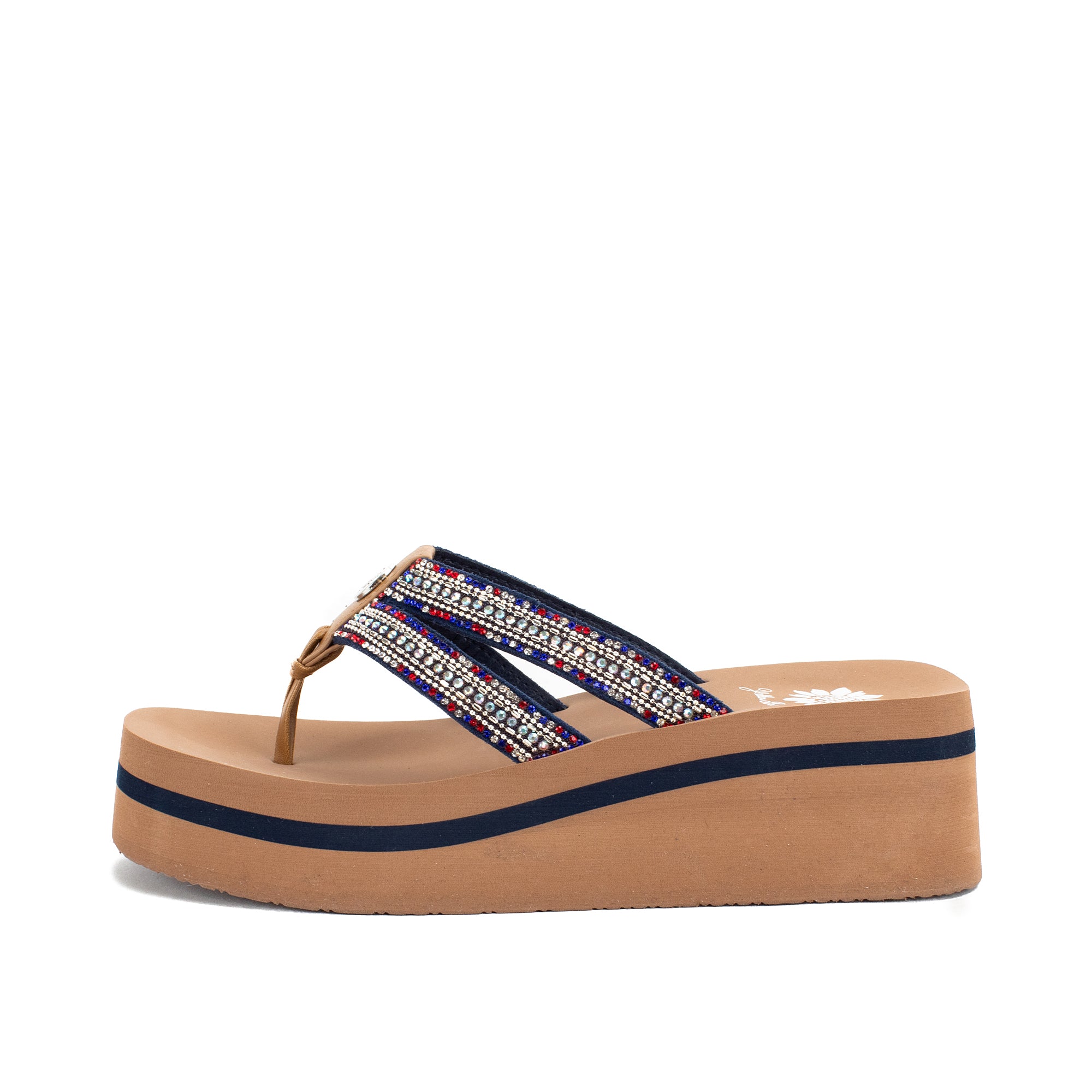 Multi colored flip flops online