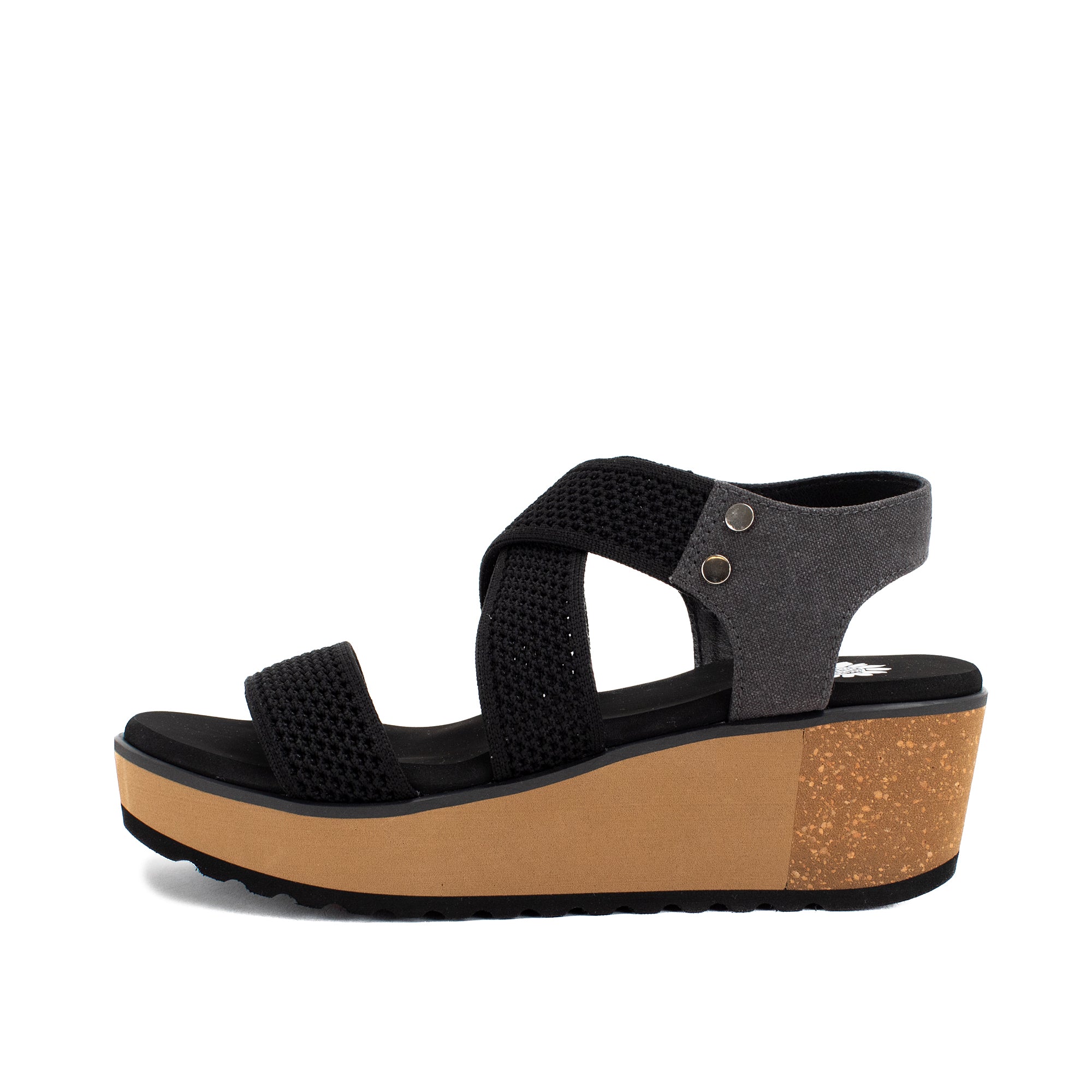 Yellow Box Black Y2k Platform Sandals! Kind Of A