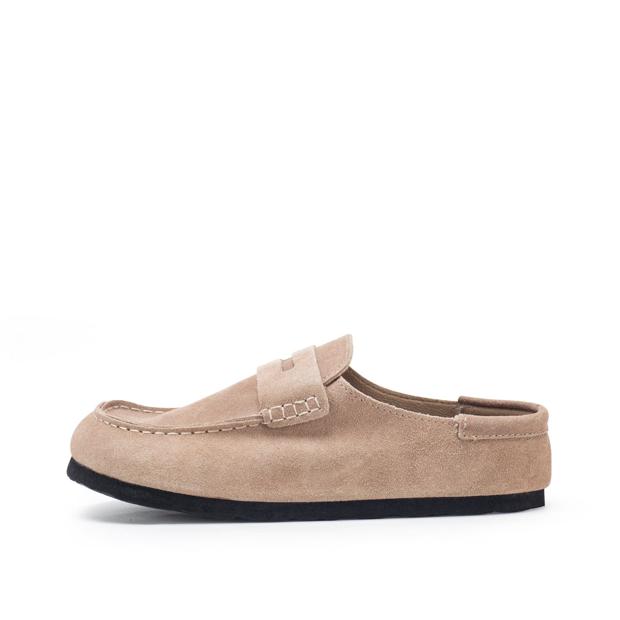 Monina Suede Penny Loafer Clog