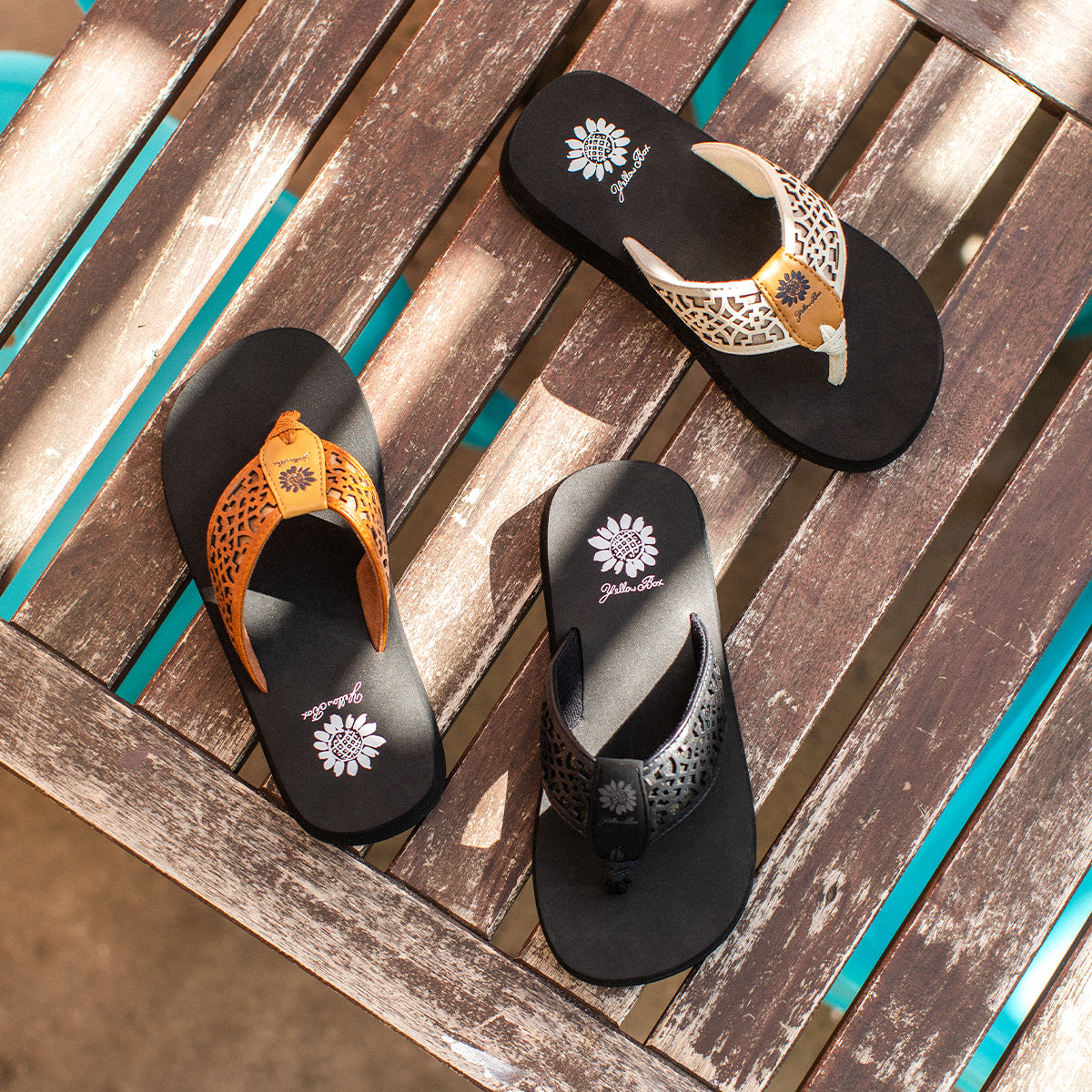 Zulily Yellow Box Flip Flops at Vera Malone blog