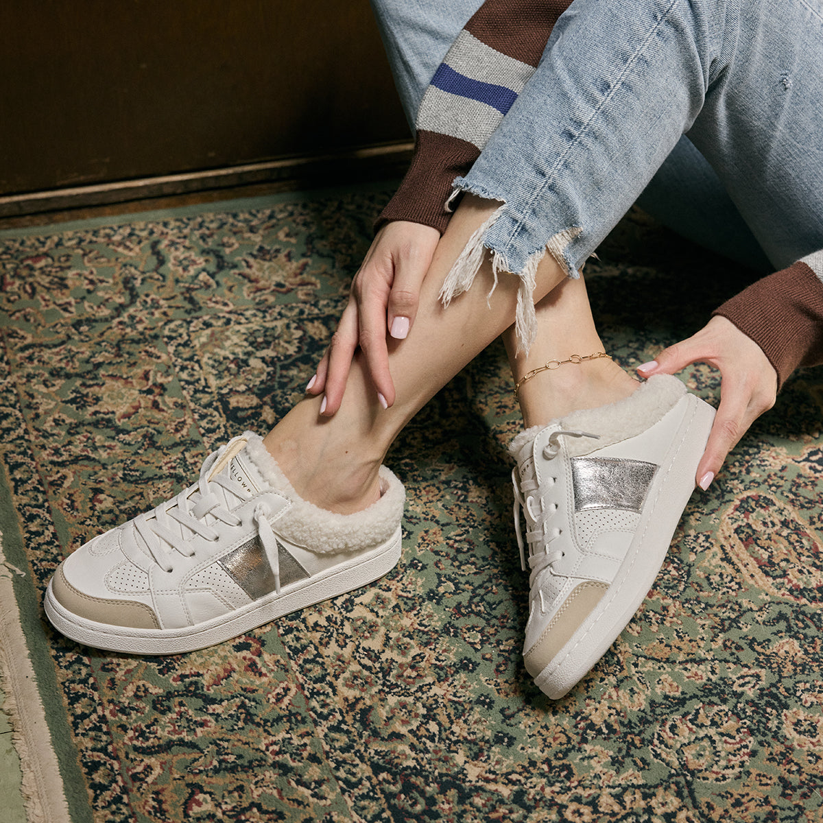 Corbin Shearling Mule Sneaker | Yellow Box Official Site – YELLOW