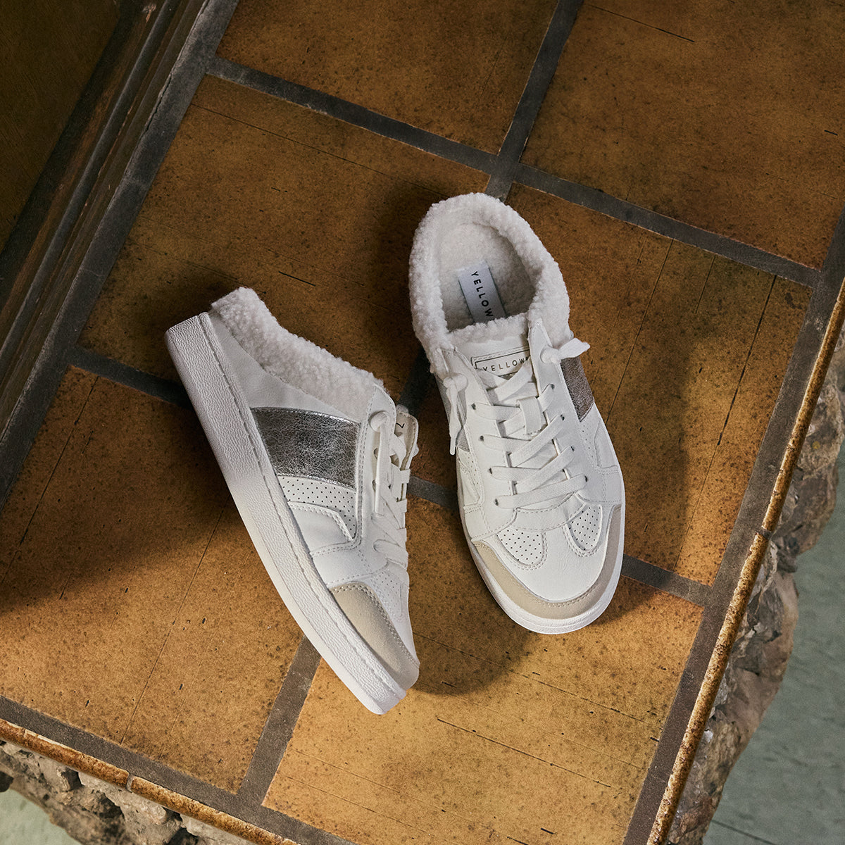 Corbin Shearling Mule Sneaker | Yellow Box Official Site – YELLOW