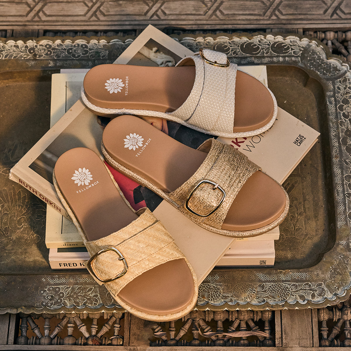 Alena Slide Sandal | Yellow Box Official Site – YELLOW BOX FOOTWEAR