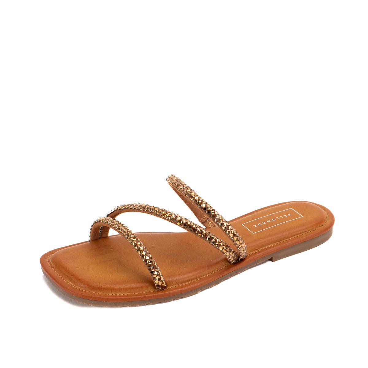 Darian Flat Sandal Yellow Box