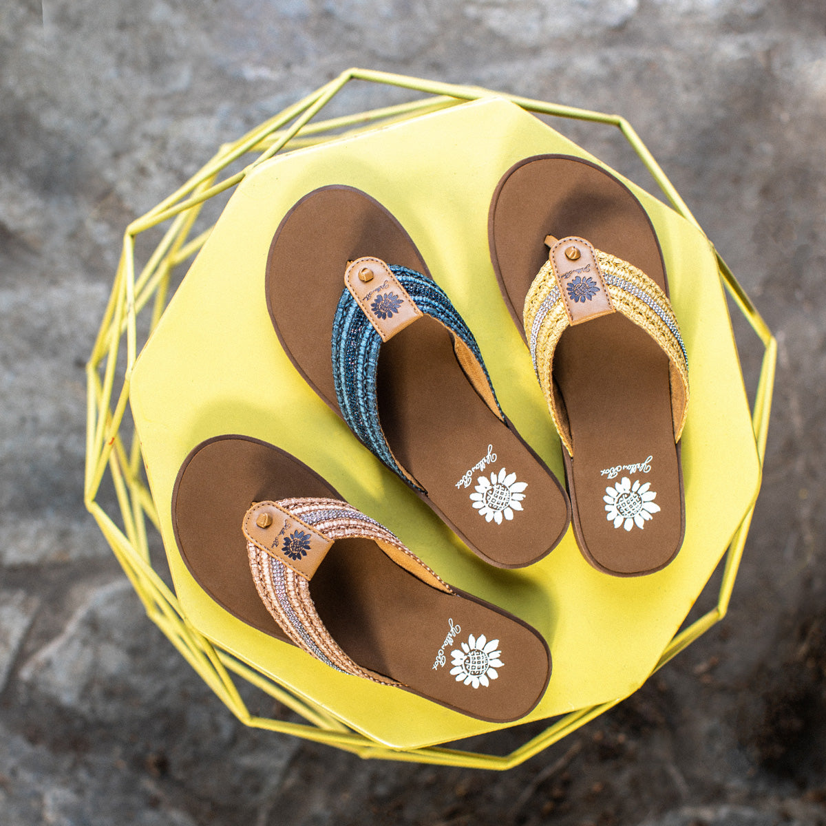Yellow Box 52351 Womens Foseta Flip Flop Sandals Cream - 3 – J.C.